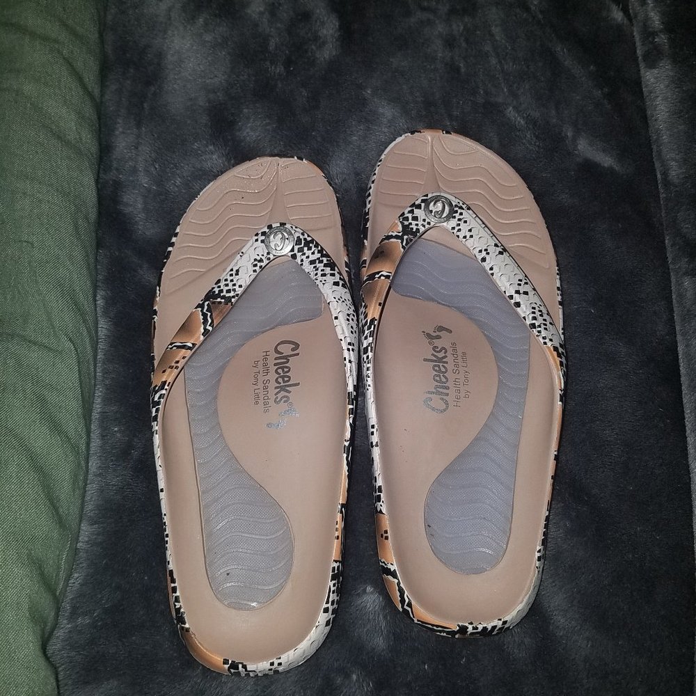 Cheeks animal print sandles